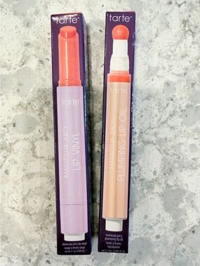 tarte Maracuja Juicy Lip Vinyl & Plumping Lip Oil Bundle Lip Gloss NEW BNIB NWT